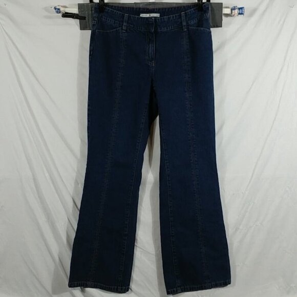 Tommy Hilfiger Vintage Women's Blue Boot Cut 70's Designer Flare Jeans Size 10 - Picture 1 of 8
